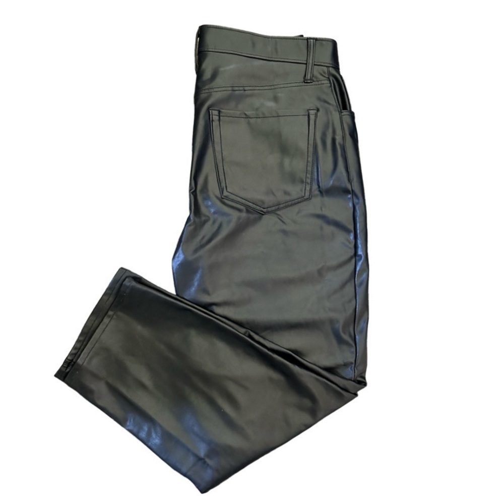 A+F Leather Ankle pants